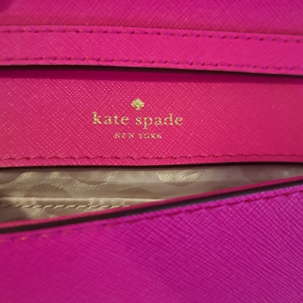 NWOT Kate Spade Cedar Street Pink Convertable Casual Clutch Purse Bag - Picture 9 of 10